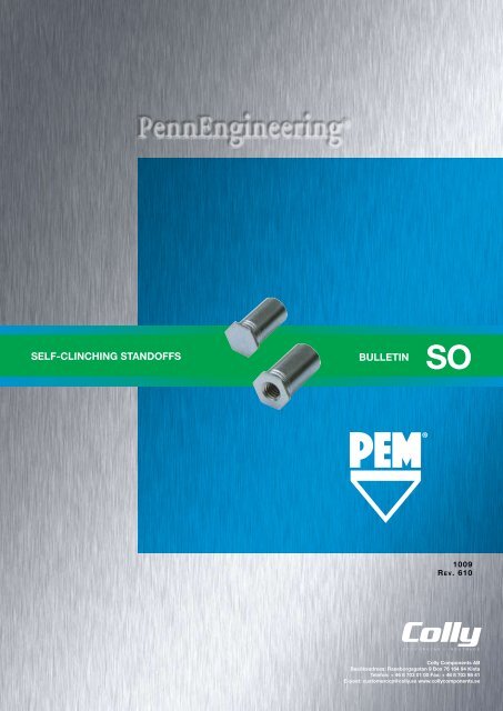 SELF-CLINCHING STANDOFFS BULLETIN - Colly Components