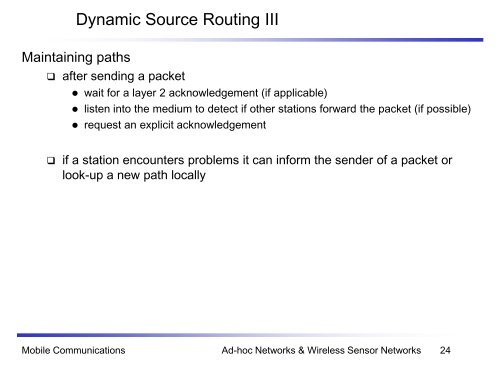 Mobile Communications Ad-Hoc Networks & Wireless Sensor ...