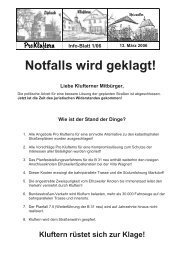 Info-Blatt 1 06 - Pro Kluftern