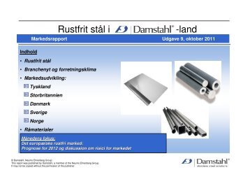 Rustfrit stÃ¥l i -land - Damstahl