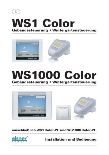 WS1 Color WS1000 Color - Markisen-kauf.de