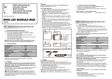 Anleitung fÃ¼r Mini LED Module RGB - 15.08.2006 - Lagotronics