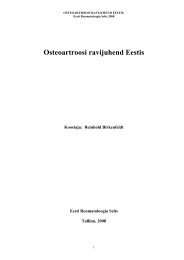 Osteoartroosi ravijuhend Eestis