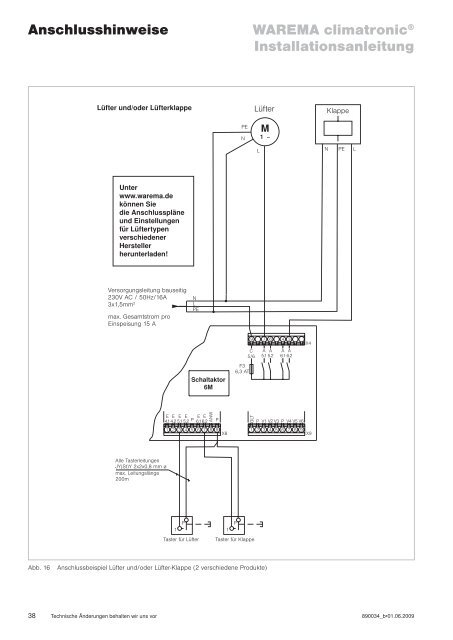 WAREMA climatronicÂ® Installationsanleitung - Markisen-kauf.de