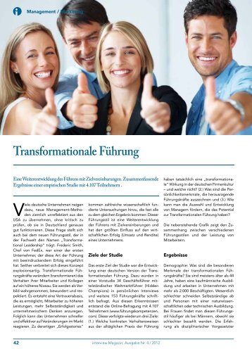 Transformationale FÃ¼hrung - Management Innovation