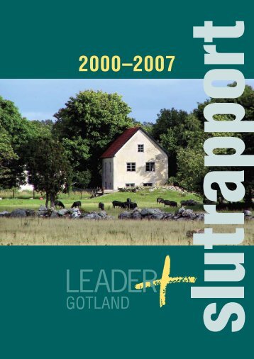 Slutrapport Leader+ Gotland - Svenska nÃ¤tverket fÃ¶r LEADER+