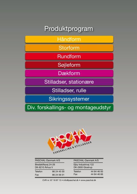 RASTER brochure - PASCHAL-Danmark A/S