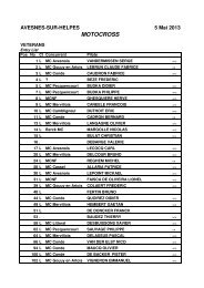 MOTOCROSS - Races Information Services