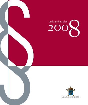 Verksamhetsplan 2008.pdf - Ãklagarmyndigheten