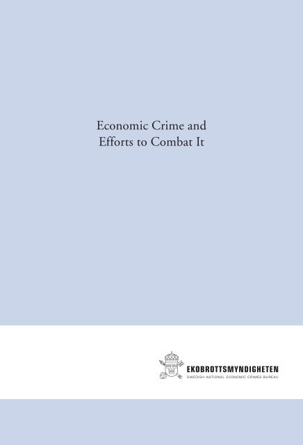 Economic crime report 2004 - Ekobrottsmyndigheten