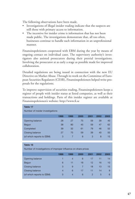 Economic crime report 2004 - Ekobrottsmyndigheten