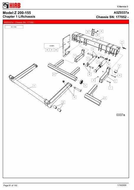 SPARE-PARTS BOOK Z 200-155 Model: - Hiab AS