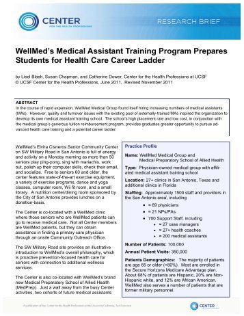 WellMed's Medical Assistant Training Program Prepares Students ...