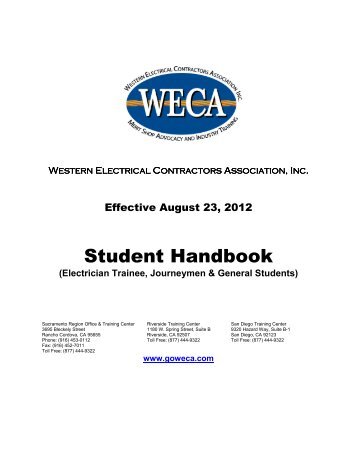 Student Handbook - WECA