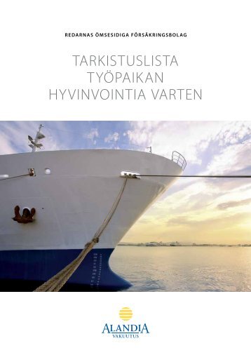 Tarkistuslistan työpaikan hyvinvointia varten