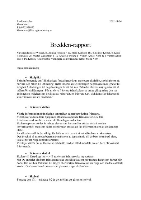 breddenrapport 12-13.pdf - Upplands VÃ¤sby kommun