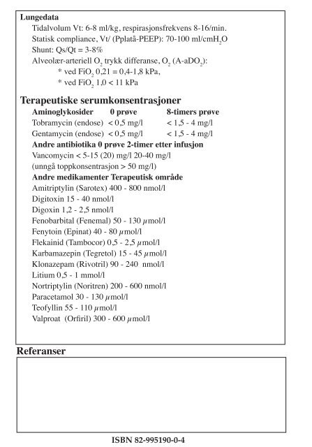 Intensivmedisin - Metodebok for Intensivmedisinsk ... - Helsebiblioteket