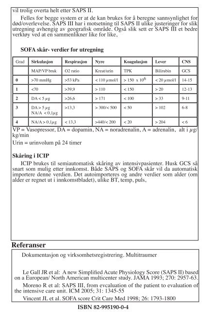 Intensivmedisin - Metodebok for Intensivmedisinsk ... - Helsebiblioteket