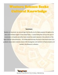 Western Science Seeks Cultural Knowledge - Accarchives.org