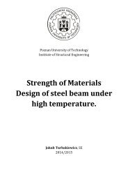 Strength of Materials Design of steel beam under high temperature.