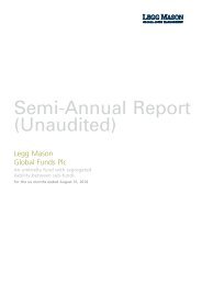 Semi-Annual Report - Legg Mason