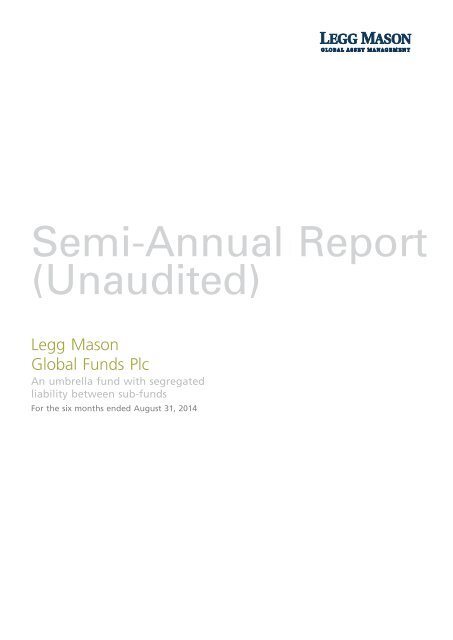 Semi-Annual Report - Mason