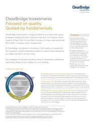 About ClearBridge Investments - Legg Mason