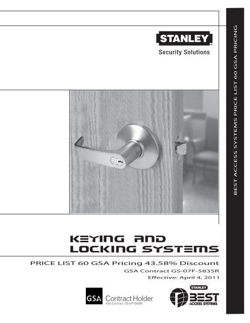 Stanley Security Solutions Best Mortise Cylinder 626 Finish Locksmith tested