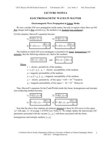 Physics II Electricity and Magnetism