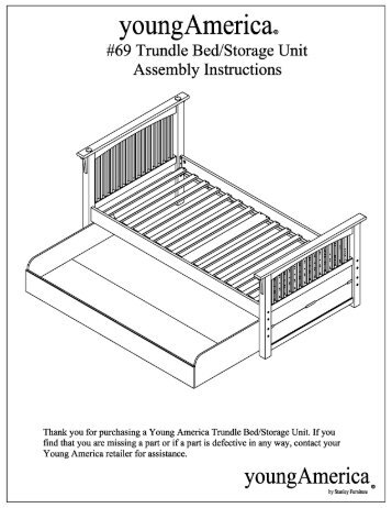O:youngAmericaInstructions9 Trundle-Storage ... - Stanley Furniture