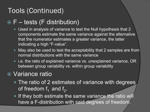 Granger-causality tests