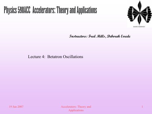 Betatron Oscillations