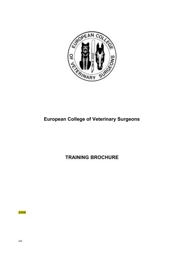 training brochure - ECVS