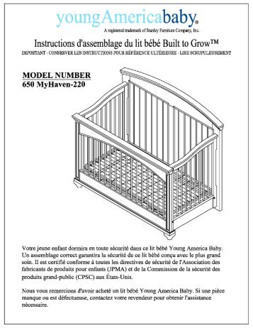 L:Instruction SheetsÂ¨ MyHaven-220French ... - Stanley Furniture