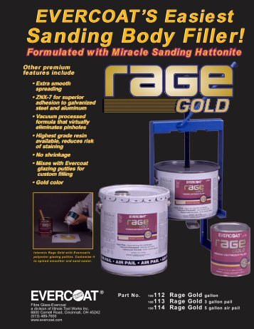 Evercoat's easiest sanding body filler