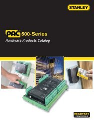 Stanley PAC 500-Series Hardware Catalog