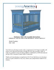 SSC 1400 Stationary Side Crib Assembly ... - Stanley Furniture
