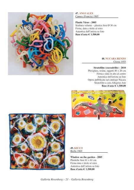 Catalogo Asta 36 - Galleria Rosenberg