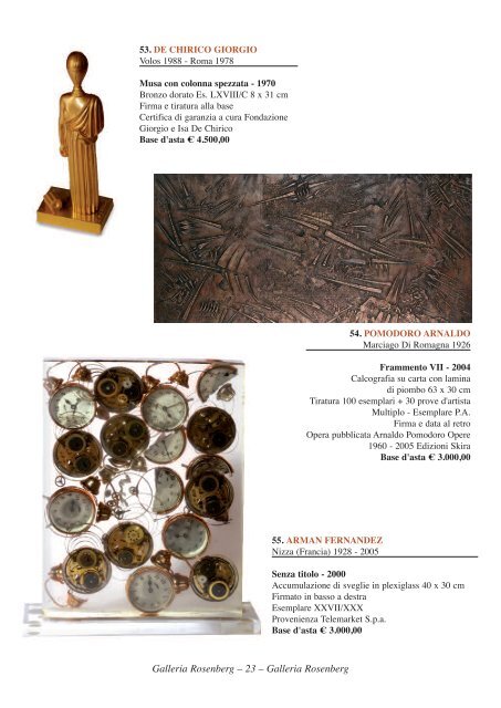 Catalogo Asta 36 - Galleria Rosenberg