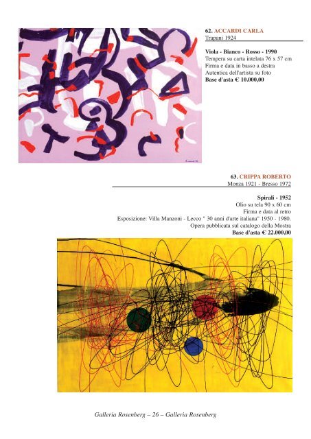 Catalogo Asta 36 - Galleria Rosenberg