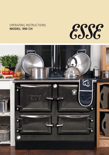 Esse 990CH Users Manual - Pivot Stove & Heating