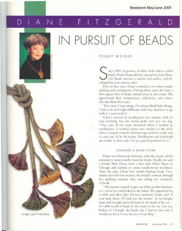 Beadwork May/June 2000 - Diane Fitzgerald