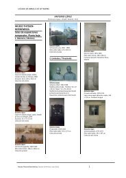 Listado de obras - Museo Thyssen-Bornemisza