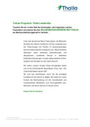 Trainee Programm: Thalia Leadership