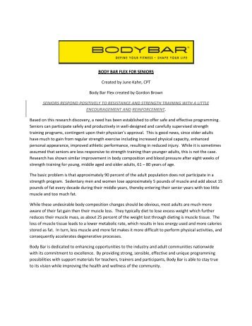 body bar flex for seniors - FitnessFest