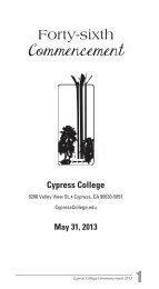 Forty-sixth 1 - News... - Cypress College