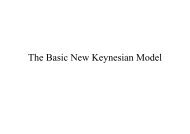 The Basic New Keynesian Model - IDEA