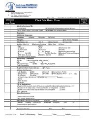 Chest Pain Order Form