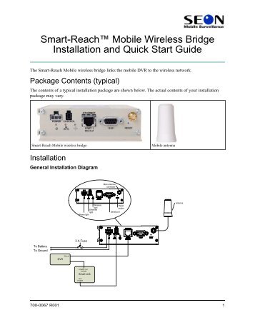 Smart-Reach Mobile Wireless  Bridge Installation and Quick ... - Seon