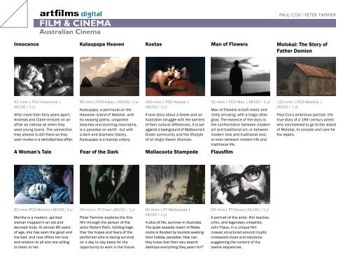 CATALOGUE - Art Films Digital